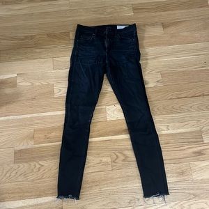 Rag & Bone black high-waisted jeans